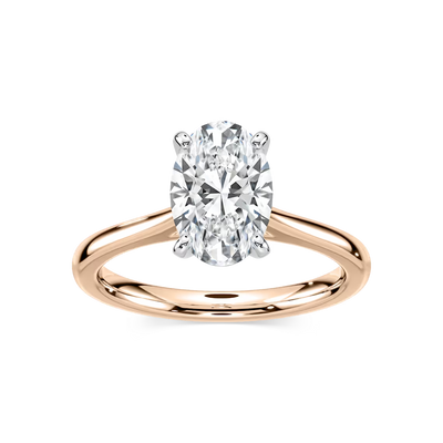 Marie Lab Grown Diamond Cathedral Stackable Solitaire Engagement Ring