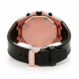 PJ AP Top Selling Branded Iced Out Moissanite Watch Hip Hop Bust Down Chrono Watch for Men Rubber Belt Wholesale Price & Free Delivery