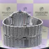 R*L*X Stainless Steel Luxurious Vintage Rare Black Dial Fully Iced Out Moissanite Watch Hip Hop Lovers Dream