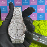 PJ AP Arabic Dial Premium Quality Antique Iced Out VVS Clarity Moissanite Diamond Studded Luxursy Stainless Steel Watch