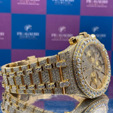 PJ AP Moissanite Diamond VVS Hip-hop Watch Stainless Steel Handmade Setting Luxury With Handmade Diamond Setting