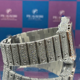 Men's Stainless Steel Branded Iced Out Moissanite Chronological Hip Hop Watch Wholesale Price