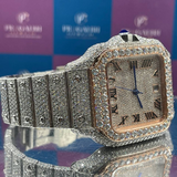 PJ Custom VVS Moissanite Diamond Watch Iced Out Luxury Hip Hop Unisex Timepiece Full Diamond Test Passed Free Delivery