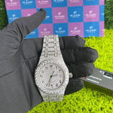 PJ AP Arabic Dial Premium Quality Antique Iced Out VVS Clarity Moissanite Diamond Studded Luxursy Stainless Steel Watch