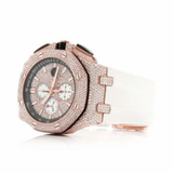 PJ VVS Moissanite Diamond AP Hip-hop Watch Stainless Steel Handmade Setting Luxury Huge Dial With Test Passed Moissanite Watch