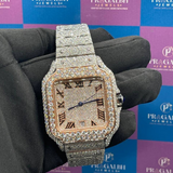 PJ Custom VVS Moissanite Diamond Watch Iced Out Luxury Hip Hop Unisex Timepiece Full Diamond Test Passed Free Delivery