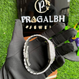 Hip Hop Style Meets Luxury with Our Certified Full Iced Out Diamonds Stainless Steel Moissanite Watch