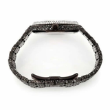 PJ AP Mens Moissanite Watch Black Iced Out White Diamond Octagon Case Full Pave Setting Iced Watch Luxury High Contrast