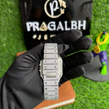 PJ Customized VVS D Moissanite C*R*E*R  Automatic Movement Moissanite Diamonds Iced Out Timepiece for Men and Women