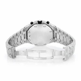 PJ AP Mens Moissanite Watch Silver Tone Octagonal Chronograph Full Diamond Pave Setting Iced Watch Luxury Sport Integrated Bracelet