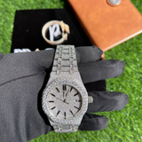 PJ AP Premium Quality Antique Fully Iced Out VVS Clarity Moissanite Diamond Watch for Men with Free Deliver