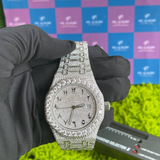 PJ AP Arabic Dial Premium Quality Antique Iced Out VVS Clarity Moissanite Diamond Studded Luxursy Stainless Steel Watch