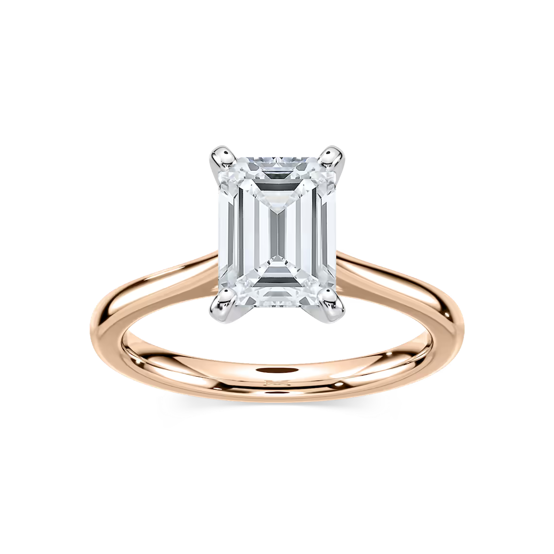 Marie Lab Grown Diamond Cathedral Stackable Solitaire Engagement Ring