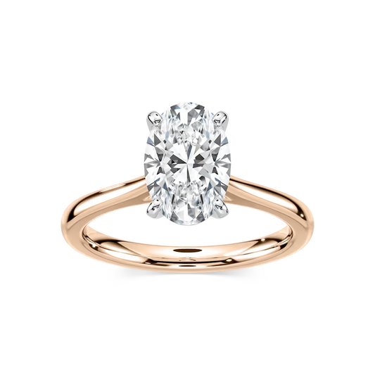 Marie Lab Grown Diamond Cathedral Stackable Solitaire Engagement Ring