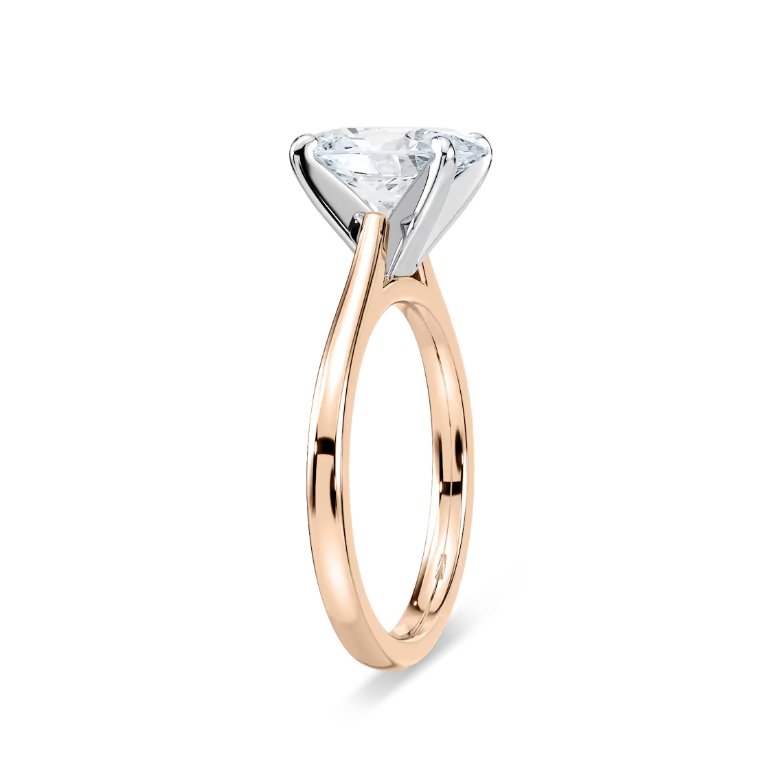 Marie Lab Grown Diamond Cathedral Stackable Solitaire Engagement Ring