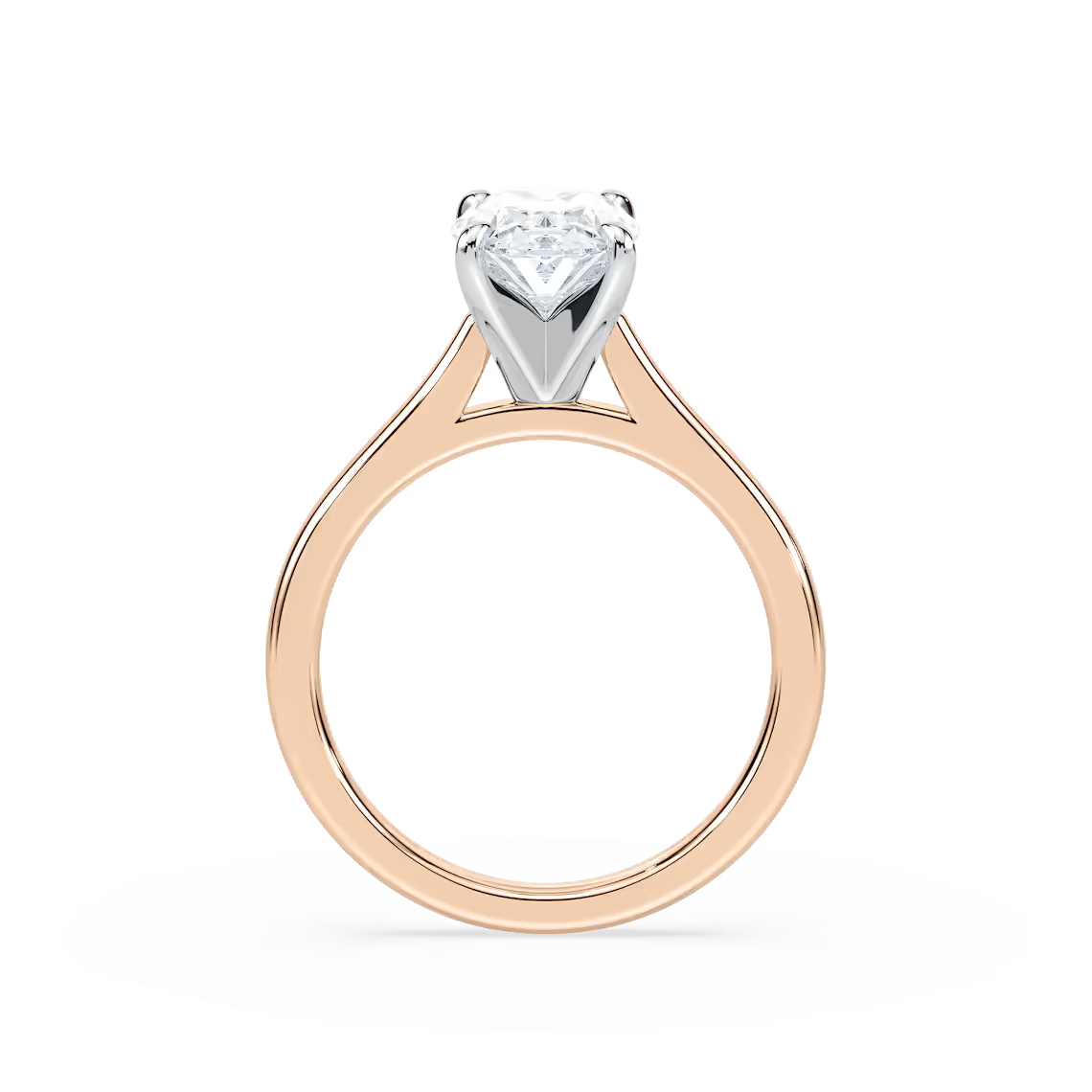 Marie Lab Grown Diamond Cathedral Stackable Solitaire Engagement Ring