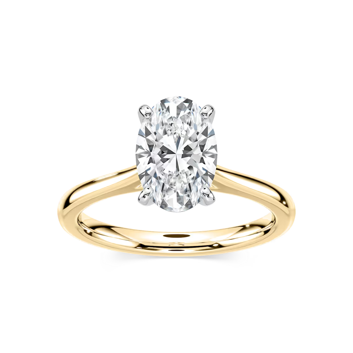 Marie Lab Grown Diamond Cathedral Stackable Solitaire Engagement Ring