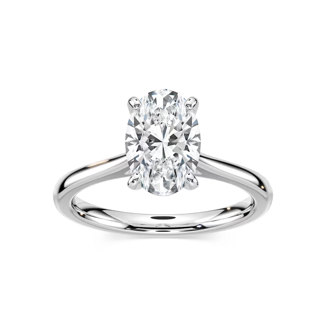 Marie Lab Grown Diamond Cathedral Stackable Solitaire Engagement Ring