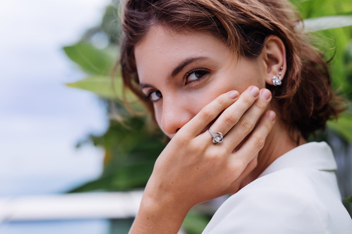 Tess Oval Lab Grown Diamond Bezel Eternity Band