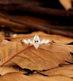 Custom Jewelry/ 6x8mm Oval Cut Engagement Ring/ Prong Set Wedding Ring/ Cluster Ring/ 14K Rose Gold Ring/ Personalized Handcrafted Ring