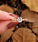 Choice Art Deco Lab Grown Engagement Ring 1ct Lab Grown Ring Solitaire Engagement Ring Unique Woman Antique Anniversary Gift
