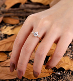 3Ct Pear Cut Lab-Grown Created Diamond 14K Rose Gold Plated Anniversary Wedding Ring