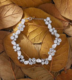 Sparkling Tennis Bridal Bracelet - Lab Grown Diamond 14K Gold Charm Bridal Jewelry - Stunning Birthday Gift