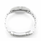 PJ R*L*X  Mens Moissanite Watch Tiffany Blue Dial Baguette Diamond Full Pave Setting Iced Watch Luxury Stainless Steel Trending Color