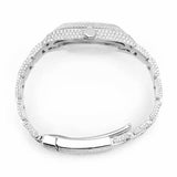 PJ R*l*x Mens Moissanite Watch Mother of Pearl Dial Baguette Diamond Full Pave Custom Logo Wholesale Private Label Iced Watch Luxury