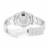 PJ R*l*x Mens Moissanite Watch Mother of Pearl Dial Baguette Diamond Full Pave Custom Logo Wholesale Private Label Iced Watch Luxury