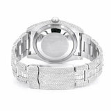 PJ R*l*x Mens Moissanite Watch Mother of Pearl Dial Baguette Diamond Full Pave Custom Logo Wholesale Private Label Iced Watch Luxury