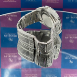 open bracelet view of iced out diamond watch from pragalbh jewels handcrafted luxury design